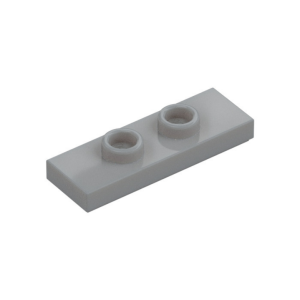 LEGO 34103 Plate Special 1 x 3 with 2 Studs with Groove and Inside Stud Holder (Jumper) (Light Bluish Gray)