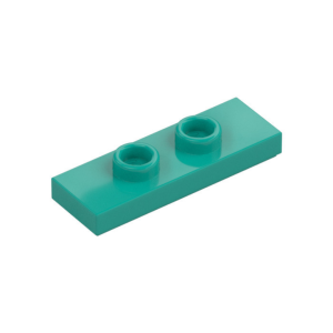 LEGO 34103 Plate Special 1 x 3 with 2 Studs with Groove and Inside Stud Holder (Jumper) (Dark Turquoise)
