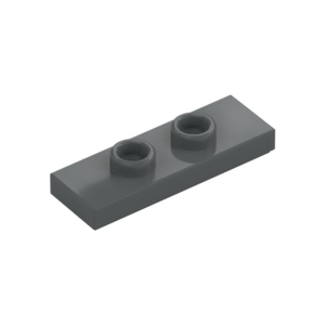 LEGO 34103 Plate Special 1 x 3 with 2 Studs with Groove and Inside Stud Holder (Jumper) (Dark Bluish Gray)