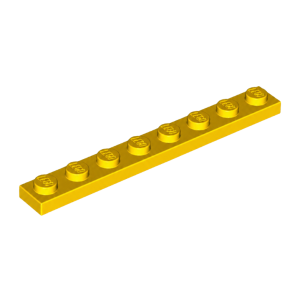 LEGO 3460 Plate 1 x 8 (Yellow)