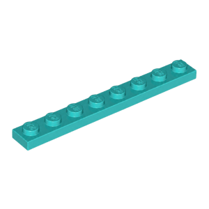 LEGO 3460 Plate 1 x 8 (Dark Turquoise)