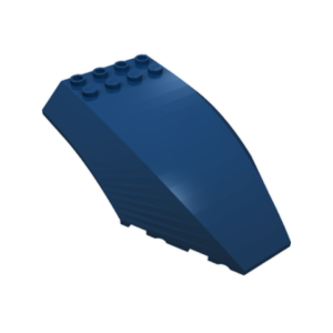 LEGO 35337 Windscreen 10 x 6 x 2 Curved (Dark Blue)