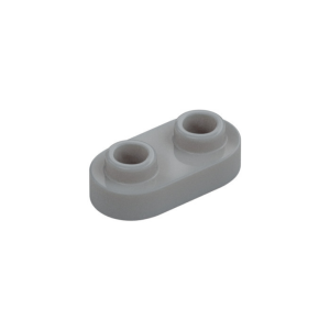 LEGO 35480 Plate Special 1 x 2 Rounded with 2 Open Studs (Light Bluish Gray)