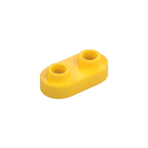 LEGO 35480 Plate Special 1 x 2 Rounded with 2 Open Studs (Yellow)
