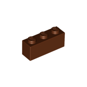 LEGO 3622 Brick 1 x 3 (Reddish Brown)