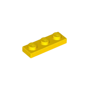 LEGO 3623 Plate 1 x 3 (Yellow)