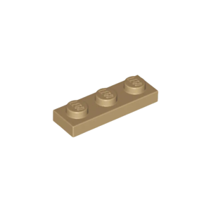 LEGO 3623 Plate 1 x 3 (Dark Tan)
