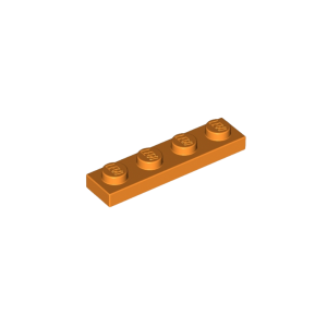 LEGO 3710 Plate 1 x 4 (Orange)