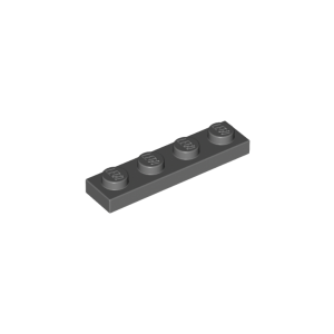 LEGO 3710 Plate 1 x 4 (Dark Bluish Gray)