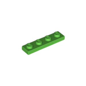 LEGO 3710 Plate 1 x 4 (Bright Green)