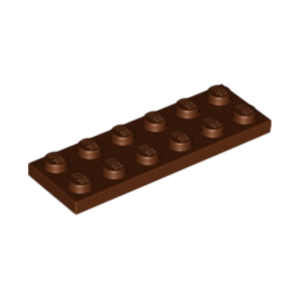 LEGO 3795 Plate 2 x 6 (Reddish Brown)