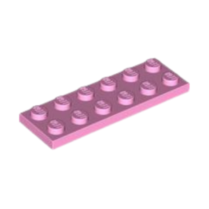 LEGO 3795 Plate 2 x 6 (Bright Pink)
