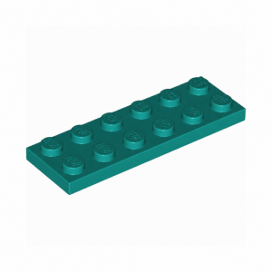 LEGO 3795 Plate 2 x 6 (Dark Turquoise)