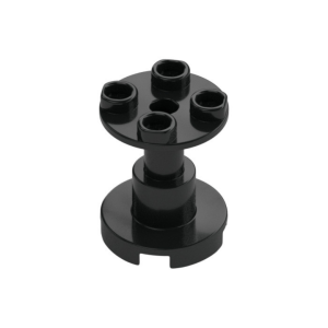LEGO 3940 Support Round 2 x 2 x 2 Stand with Reach-Through Center Hole (Black)