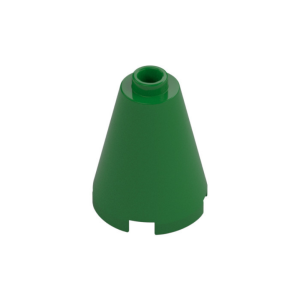 LEGO 3942c Cone 2 x 2 x 2 Open Stud (Green)