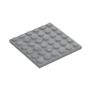 LEGO 3958  Plate 6 x 6 (Light Bluish Gray)