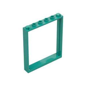 LEGO 42205 Door Frame 1 x 6 x 6 (Dark Turquoise)