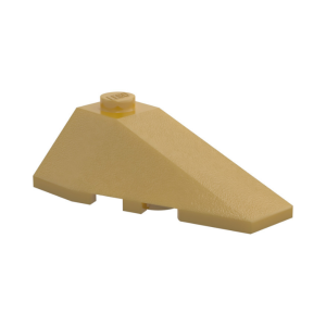 LEGO 43711 Brick Wedged Sloped 4 x 2 Triple Right (Pearl Gold)