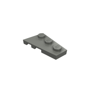 LEGO 43722 Wedge Plate 2 x 3 Wing Right (Dark Bluish Gray)
