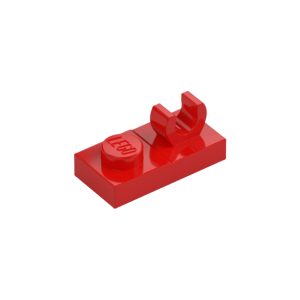 LEGO 44861 Plate Special 1 x 2 Open O Top Clip (Red)