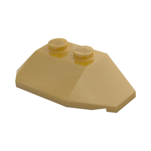 LEGO 47759 Brick Wedged Sloped 45° 2 x 4 Triple (Pearl Gold)
