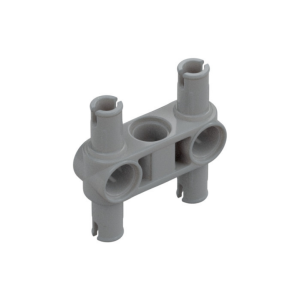 LEGO 48989 Technic Pin Connector Hub Perpendicular 3L with 4 Pins (Light Bluish Gray)