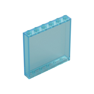 LEGO 59349 Panel 1 x 6 x 5 (Transparent Light Blue)