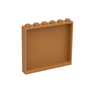 LEGO 59349 Panel 1 x 6 x 5 (Medium Nougat)