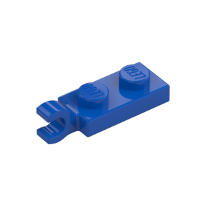 LEGO 63868 Plate Special 1 x 2 with Clip Horizontal on End (Blue)