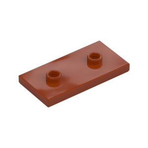 LEGO 65509 Plate Special 2 x 4 with Groove and Two Center Studs (Jumper) (Dark Orange)