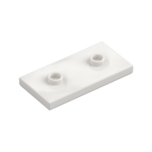 LEGO 65509 Plate Special 2 x 4 with Groove and Two Center Studs (Jumper) (White)