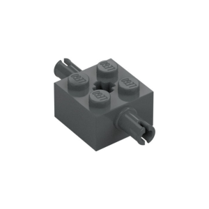 LEGO 65514 Brick Special 2 x 2 with 2 Pins and Axle Hole (Dark Bluish Gray)