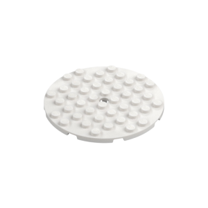 LEGO 74611 Plate Round 8 x 8 (White)