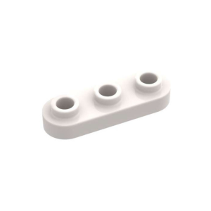LEGO 77850 Plate Special 1 x 3 Rounded with 3 Open Studs (White)