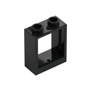 LEGO 79128 Window 1 x 2 x 2 Flat Front (Black)
