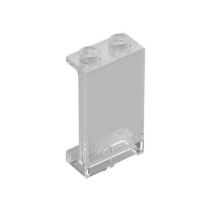 LEGO 87544 Panel 1 x 2 x 3 [Side Supports / Hollow Studs] (Transparent Clear)