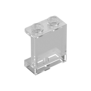 LEGO 87552 Panel 1 x 2 x 2 [Side Supports / Hollow Studs] (Transparent Clear)