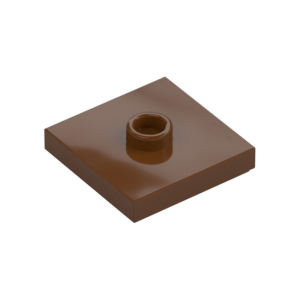 LEGO 87580 Plate Special 2 x 2 with Groove and Center Stud (Jumper) (Reddish Brown)