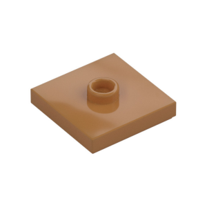 LEGO 87580 Plate Special 2 x 2 with Groove and Center Stud (Jumper) (Medium Nougat)