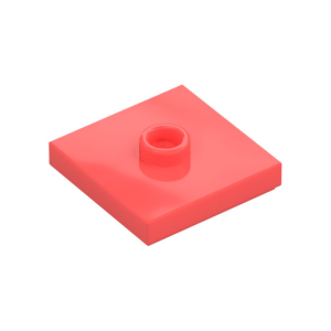 LEGO 87580 Plate Special 2 x 2 with Groove and Center Stud (Jumper) (Coral)