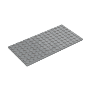 LEGO 92438 Plate 8 x 16 (Light Bluish Gray)