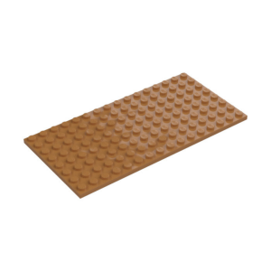 LEGO 92438 Plate 8 x 16 (Medium Nougat)
