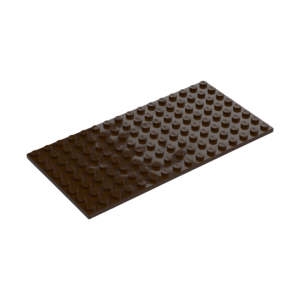 LEGO 92438 Plate 8 x 16 (Dark Brown)