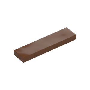 LEGO 2431 Tile 1 x 4 (Reddish Brown)
