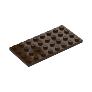 LEGO 3035 Plate 4 x 8 (Dark Brown)
