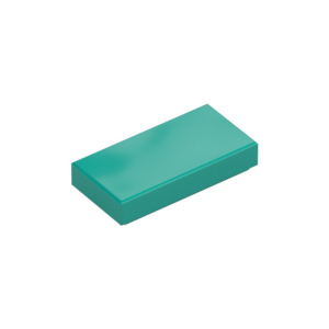 LEGO 3069 Tile 1 x 2 (Dark Turquoise)