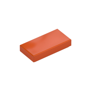 LEGO 3069 Tile 1 x 2 (Reddish Orange)