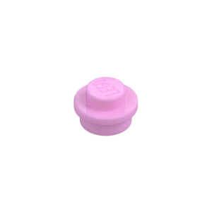 LEGO 6141 Plate Round 1 x 1 with Solid Stud (Bright Pink)