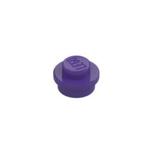 LEGO 6141 Plate Round 1 x 1 with Solid Stud (Dark Purple)