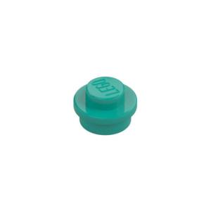 LEGO 6141 Plate Round 1 x 1 with Solid Stud (Dark Turquoise)